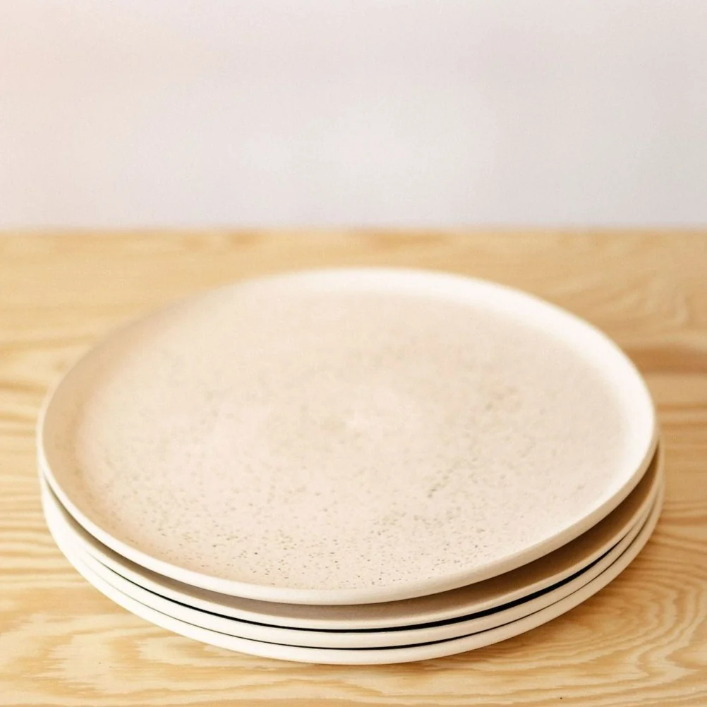 Artisan Treves Dinner Plate Speckled Nude Set of 4 Healthy