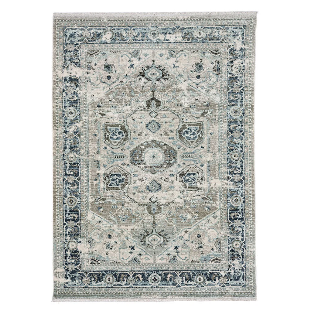 High-Grade Alden Rug – Heriz Silver Grey Pure