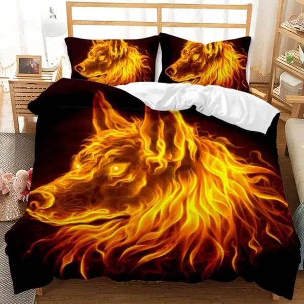 High-End Wolf Doona Cover Detailed