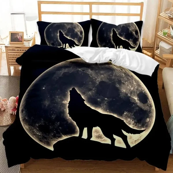 Trendy Wolf Duvet Cover Comfortable