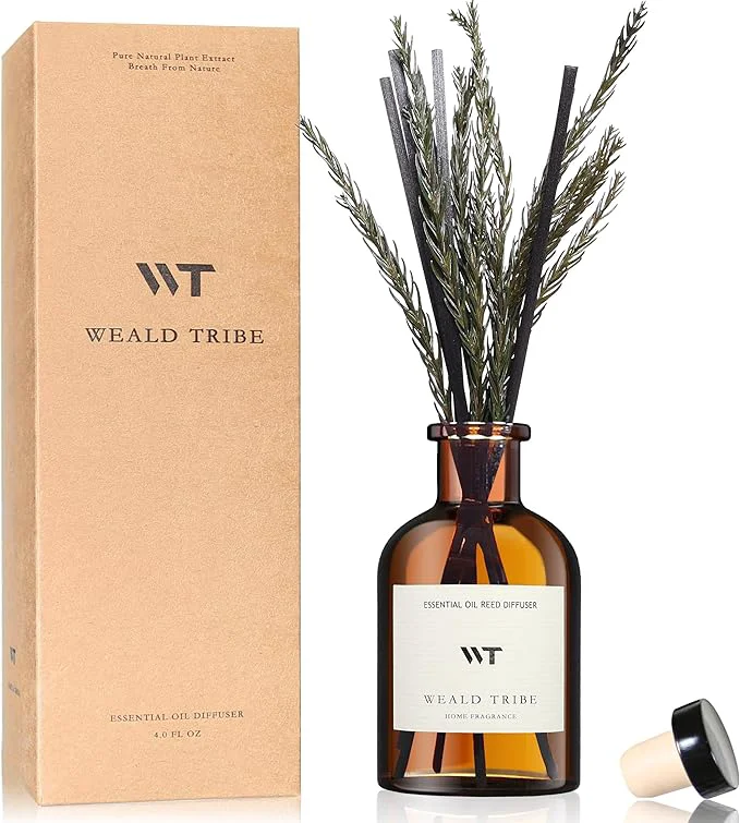 Innovative WEALD TRIBE Reed Diffuser Set for Bathroom Air Fresheners Oil Diffuser Sticks Solid