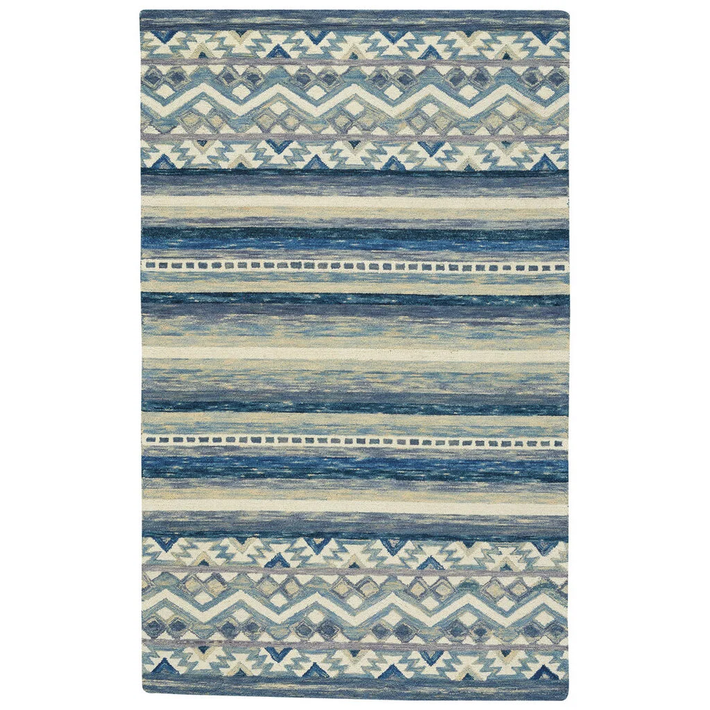 Selected Avanti Rug – Kelim Alpine Blue Modern