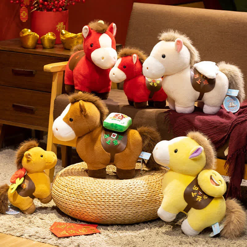 Relaxed Ownkoti Chinese Zodiac Horse Plush Toy Premium
