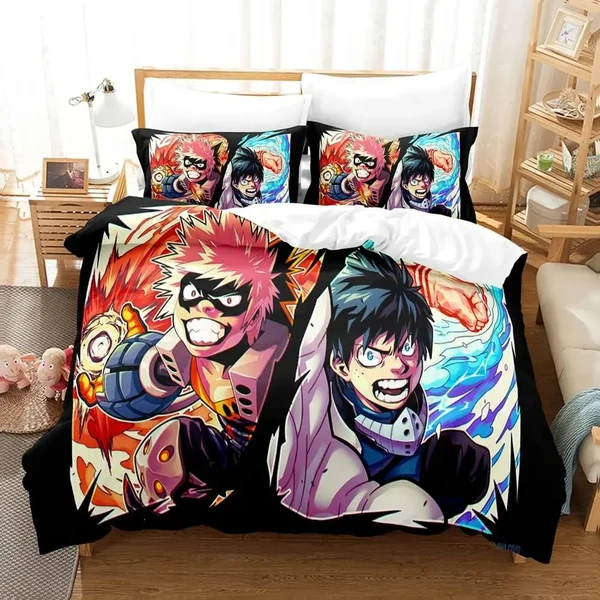 Proven Anime My Hero Academia Izuku amp Katsuki Quilt Cover Pure