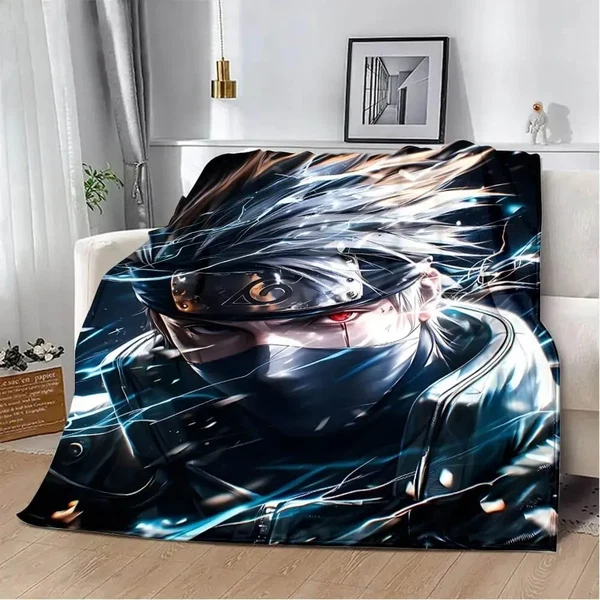 Flexible Anime Naruto Kakashi Throw Blanket Minimalist