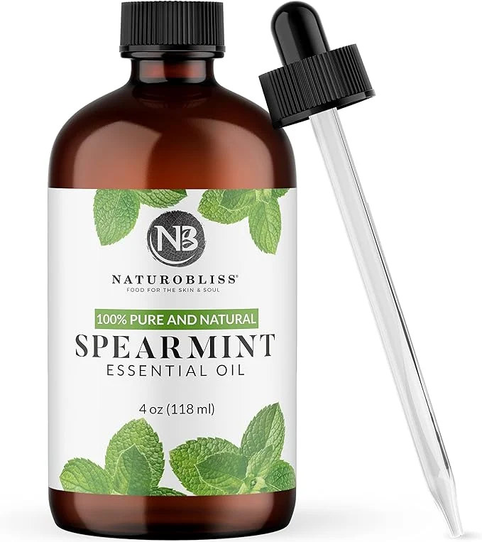 Selected NaturoBliss Spearmint Essential Oil Pure and Natural Therapeutic Grade Enhanced