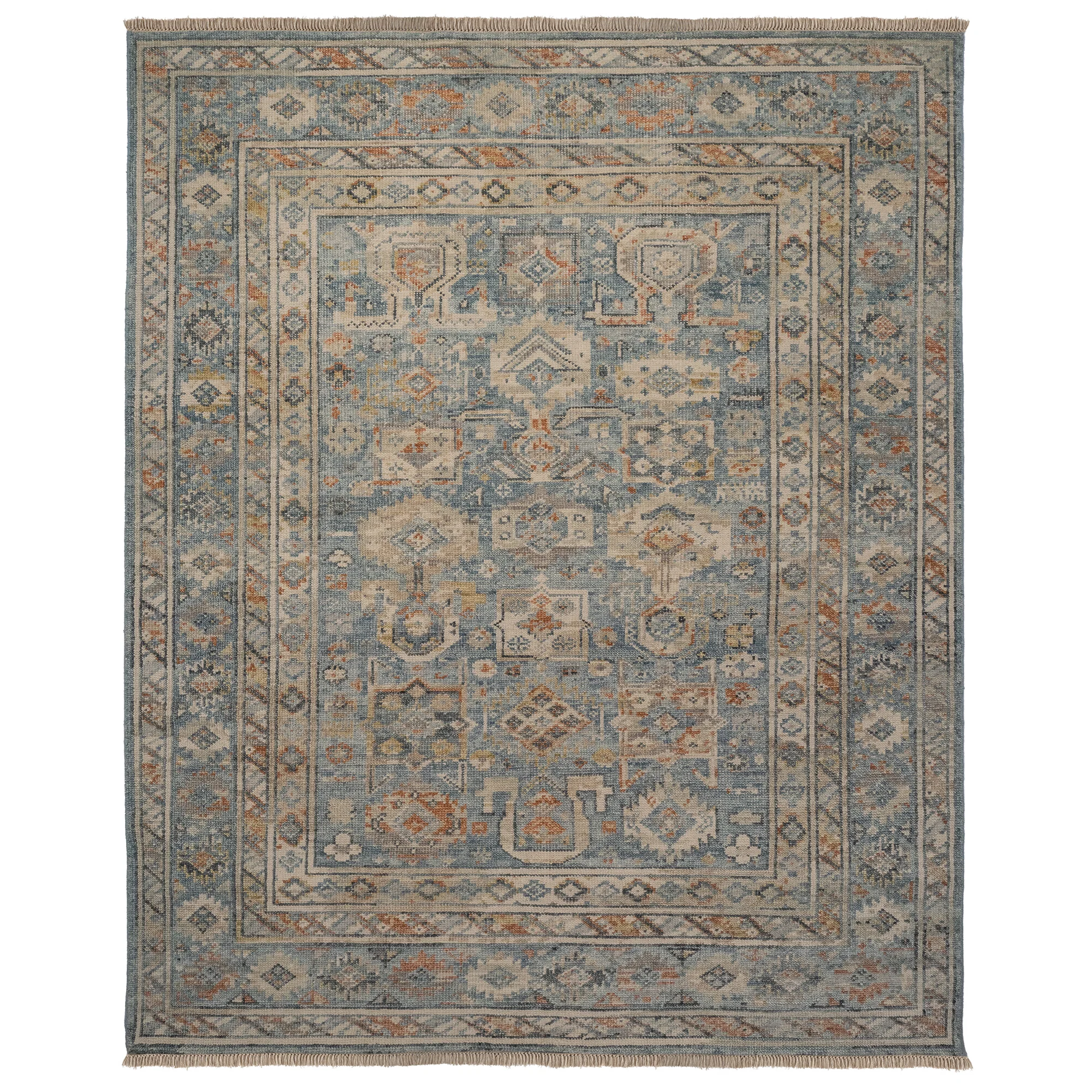 Organic Braymore Rug – Barrett Medium Blue Fine