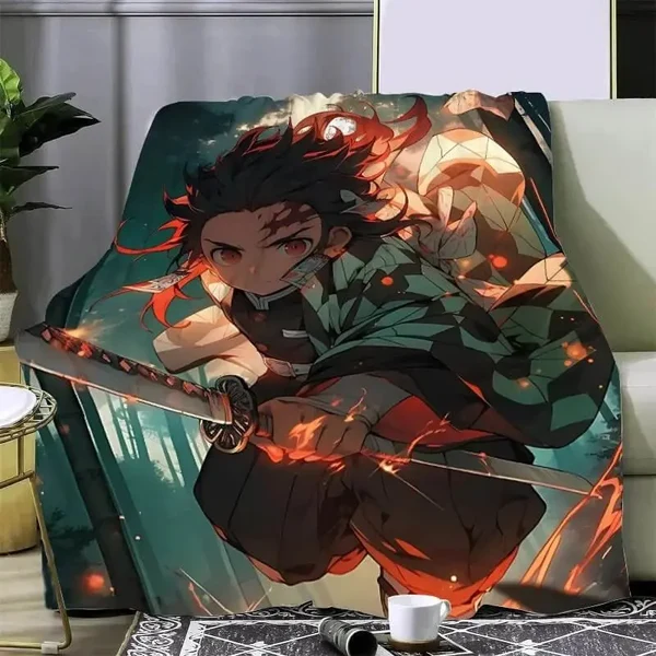 User-Friendly Anime Demon Slayer Tanjiro Throw Blanket Efficient