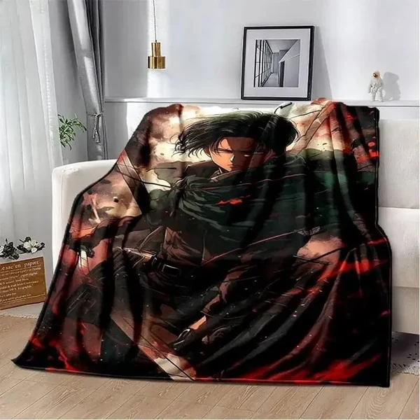 User-Friendly Attack On Titan Levi Throw Blanket Official