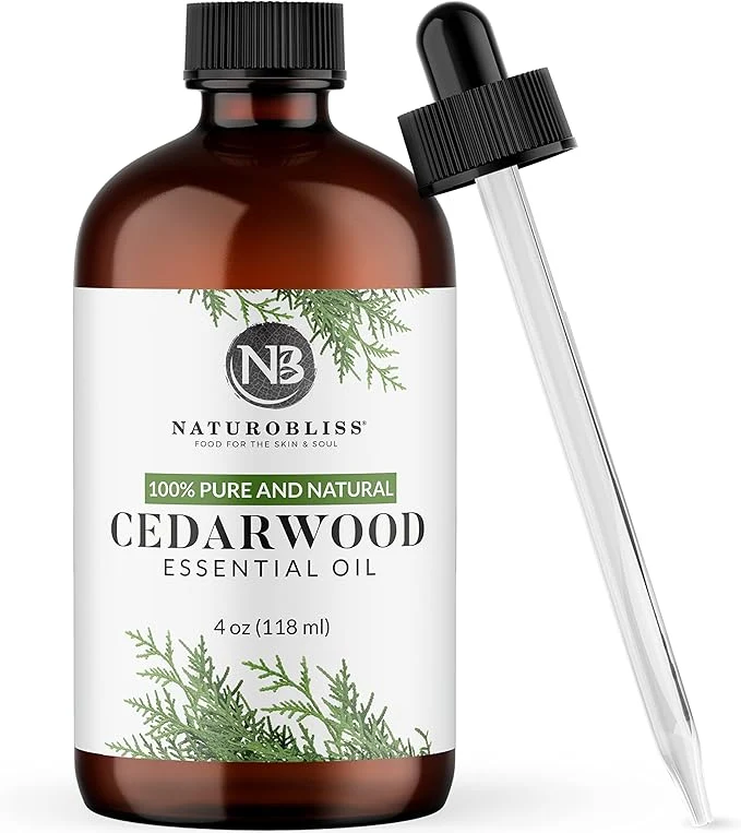 Environmentally Friendly NaturoBliss Cedarwood Essential Oil – Huge 4 Fl Oz – Pure and Natural – Trusted