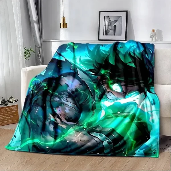 Dependable My Hero Academia Izuku Midoriya Throw Blanket Innovative