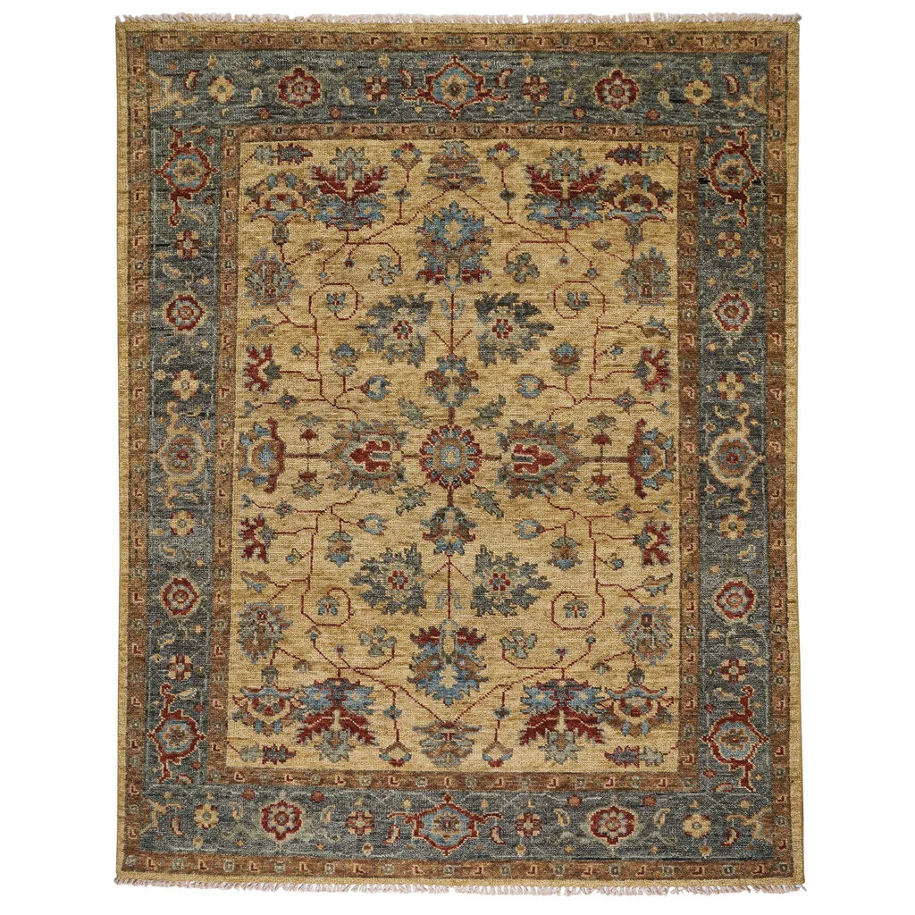 Premium Material Charise Rug – Keshan Champagne Sophisticated