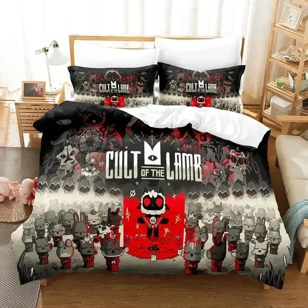 Detailed Game Cult Of The Lamb Doona Cover Authentic