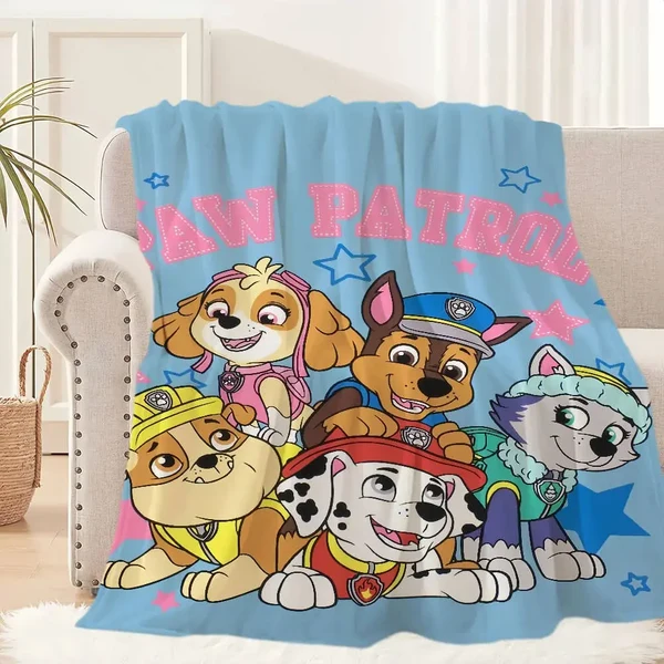 Detailed Paw Patrol Throw Blanket Consistent