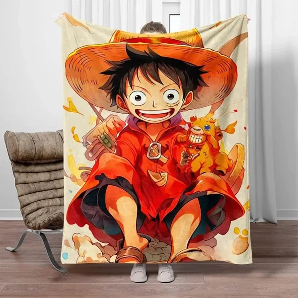 Trusted Anime One Piece Monkey D Luffy Throw Blanket Classic