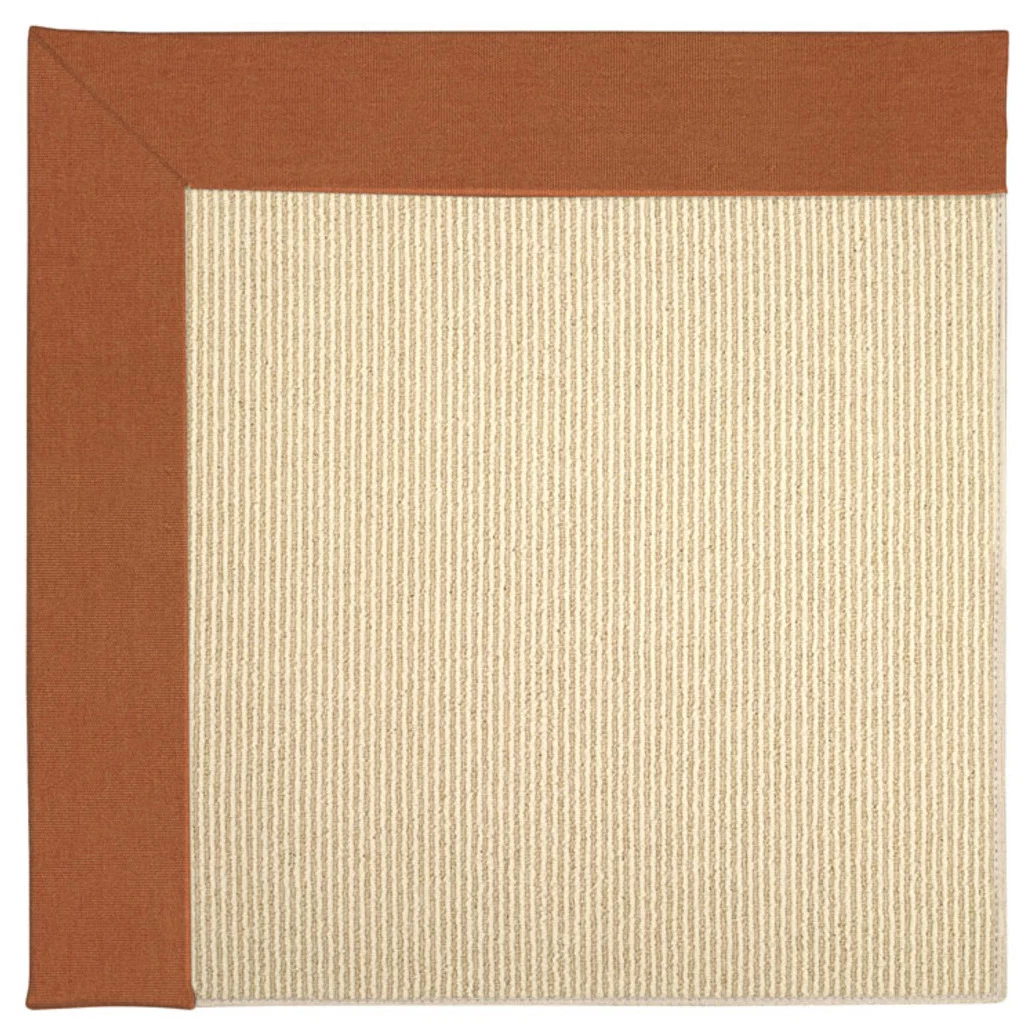 Exclusive Creative Concepts Rug – Beach Sisal Canvas Rust Elegant