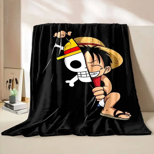 Sophisticated One Piece Anime Luffy 3D Throw Blanket Efficient