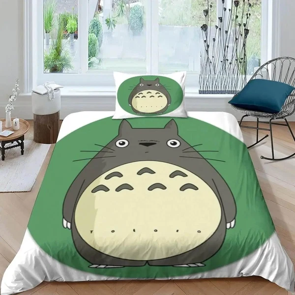 Proven Anime My Neighbor Totoro 3D Bedding Set First-Class