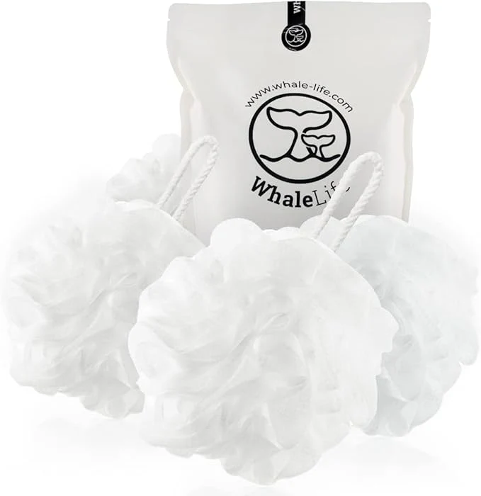 Innovative Loofah Sponge Bath Sponge for Women Men 4 Pack Enhanced