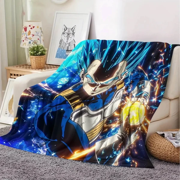 User-Friendly Dragon Ball Z Vegeta 3D Throw Blanket Powerful