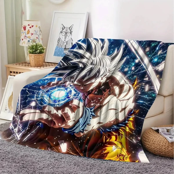 Classic Anime Dragon Ball Z Goku Throw Blanket Efficient