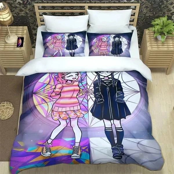 Premium Material Wednesday Addams 3D Quilt Cover Minimalist