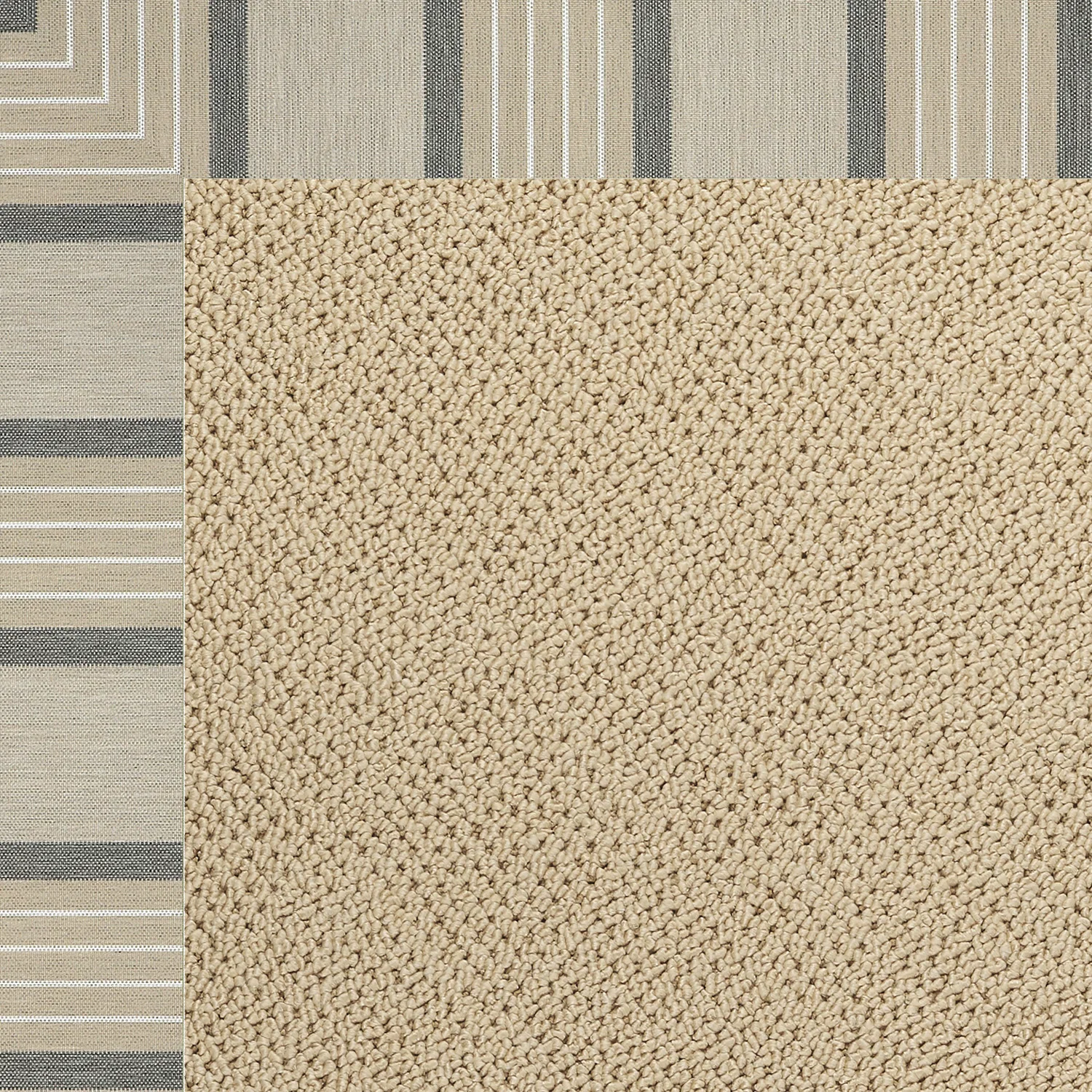 Official Creative Concepts Rug – Cane Wicker Cove Pebble Versatile