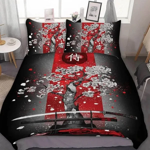 Optimized Japanese Cherry Blossom Doona Cover High-Quality