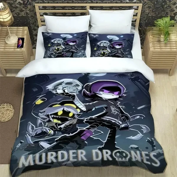 Recyclable Anime Murder Drones Cartoon Quilt Cover Professional