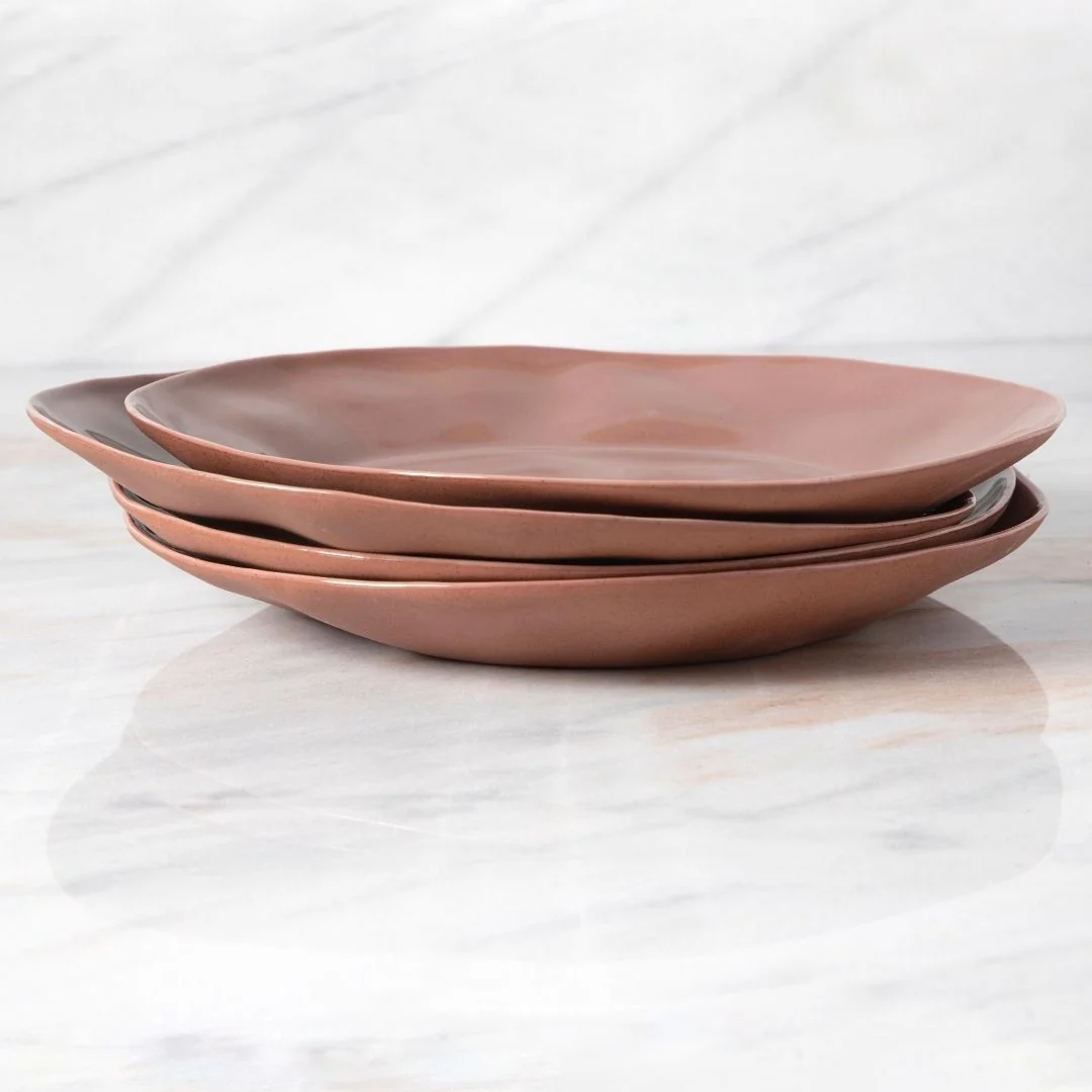 Proven Tam Stoneware Dinner Plate Terracotta Rose Set of 4 Consistent