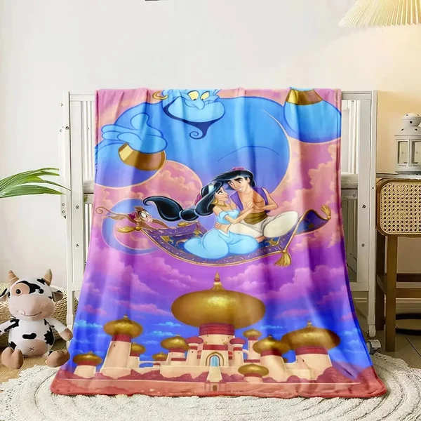 Exceptional Aladdin Cartoon Throw Blanket Reusable