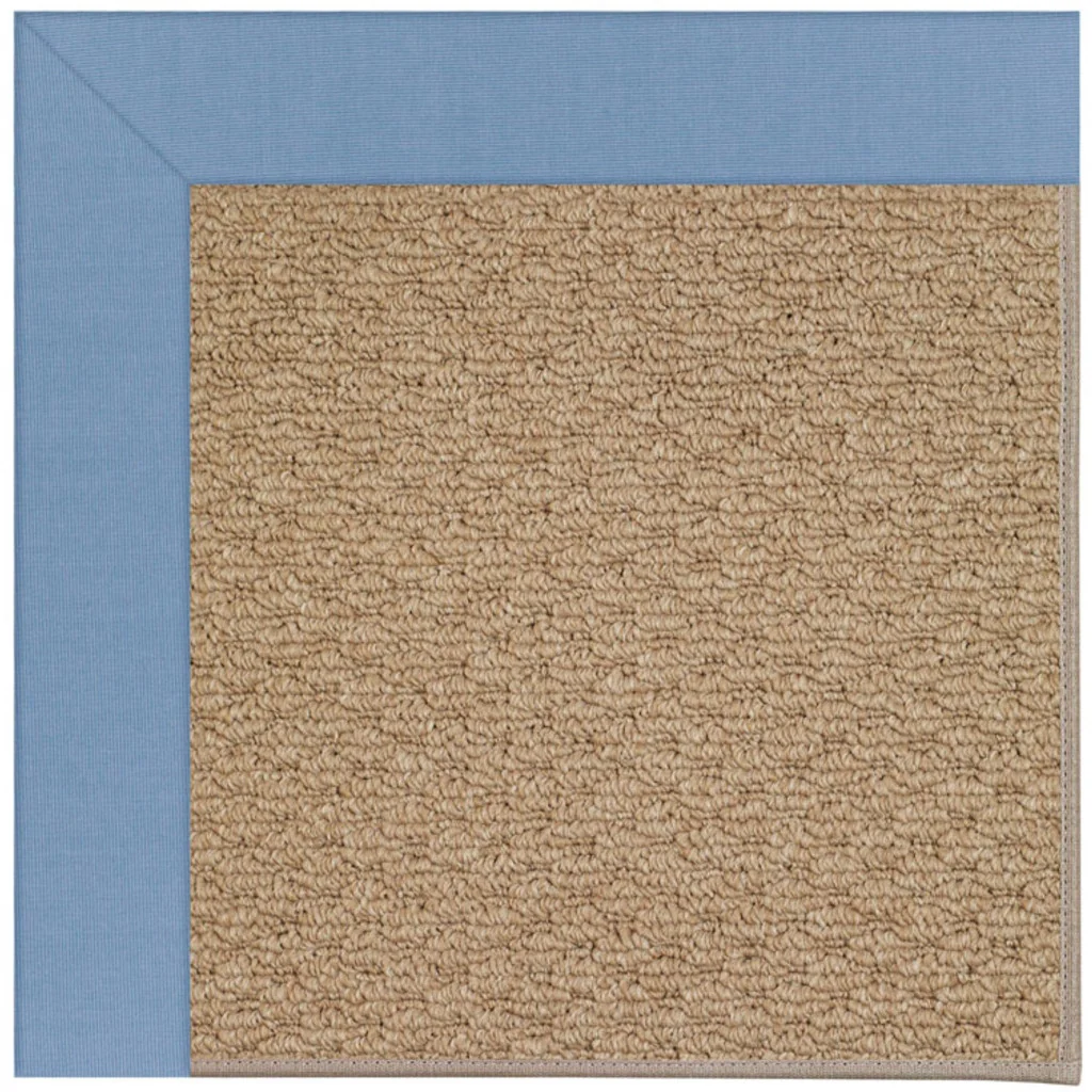 Outstanding Creative Concepts Rug – Raffia Canvas Air Blue Minimalist
