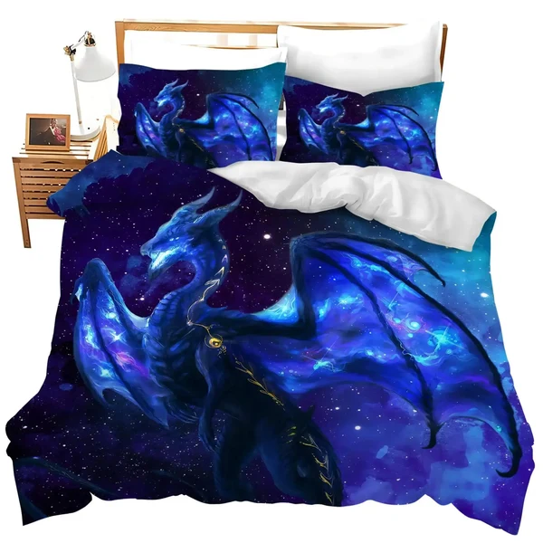 Classic Flying Dragon Quilt Cover Verified