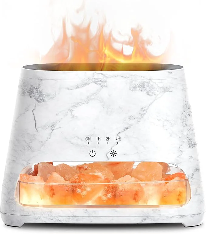 Convenient SALKING 2-in-1 Ultrasonic Essential Oil Diffuser Himalayan Salt Lamp Innovative