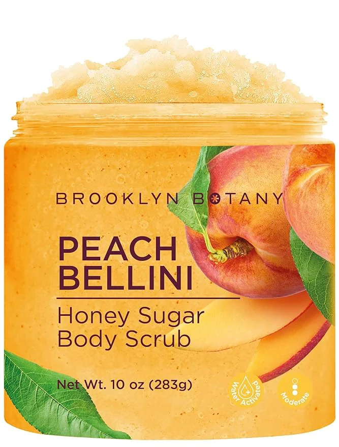 Stylish Brooklyn Botany Peach Bellini Honey Sugar Scrub Quality