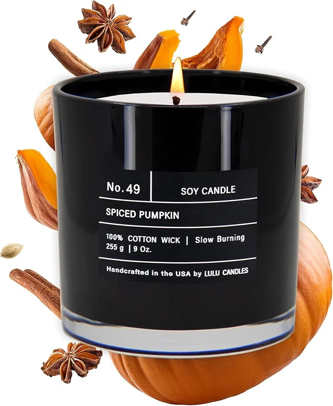 High-End Lulu Candles Spiced Pumpkin Smells Like Pumpkin Chai Luxury Scented Soy Recyclable