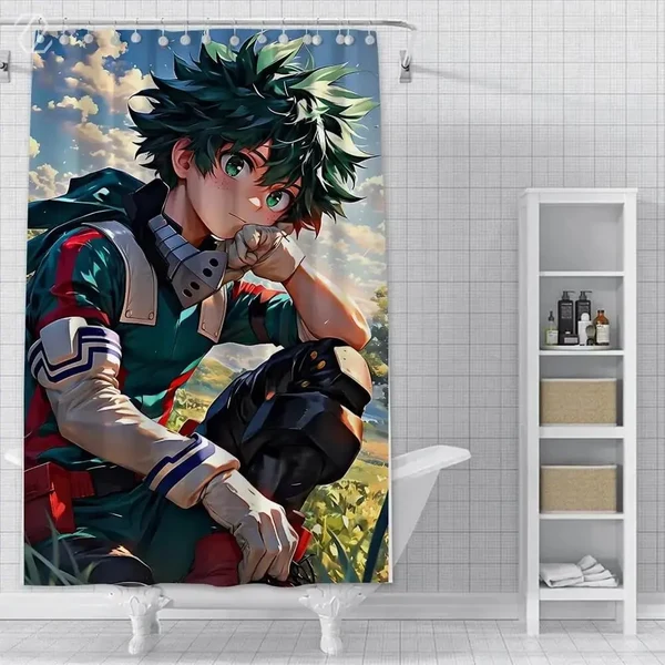 Pure Izuku Midoriya Shower Curtain First-Class