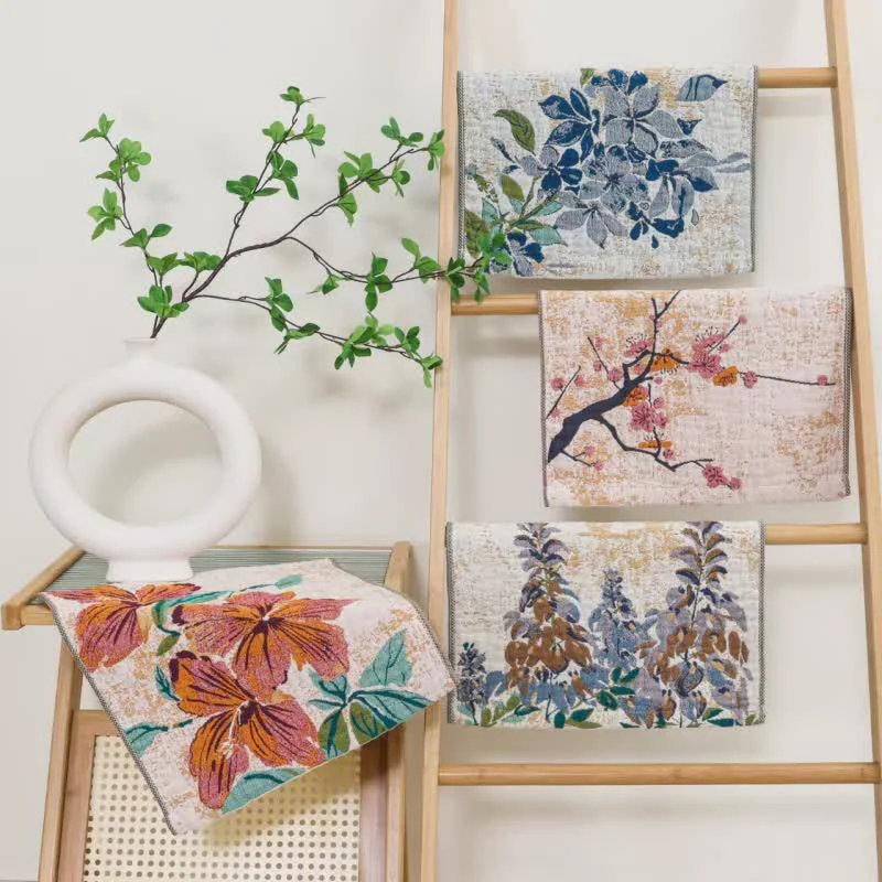 Luxury Ownkoti Country Floral Cotton Gauze Kitchen Towel High-Quality