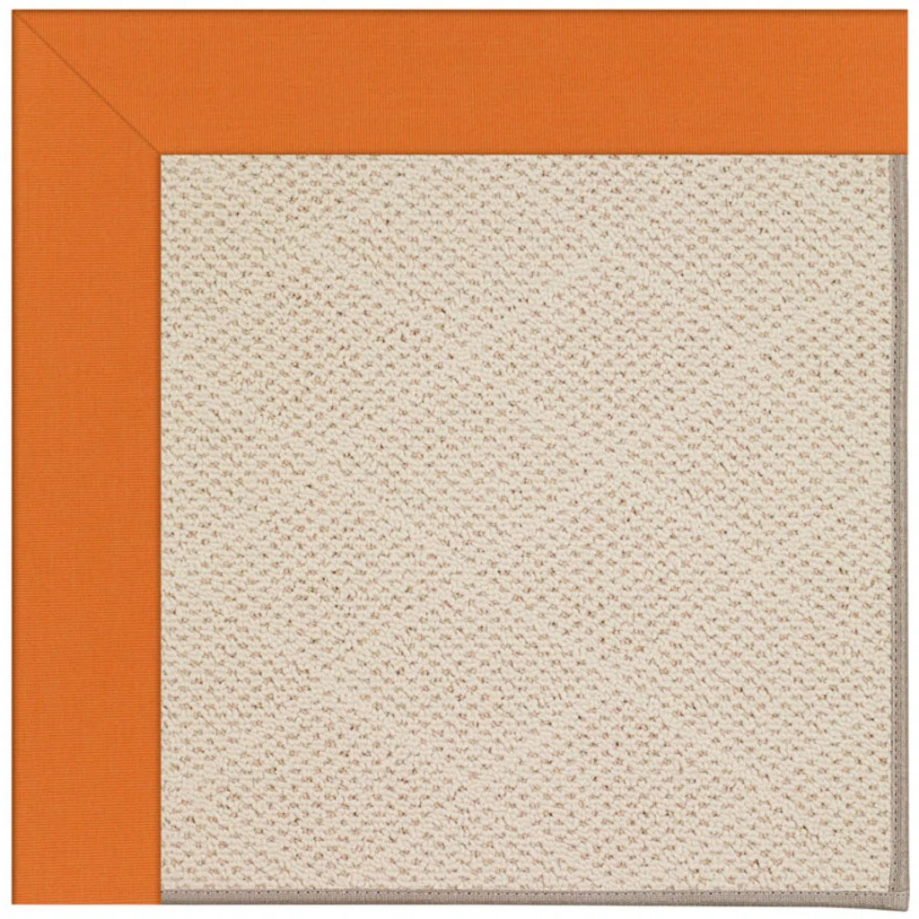 Sustainable Creative Concepts Rug – White Wicker Canvas Tangerine Practical