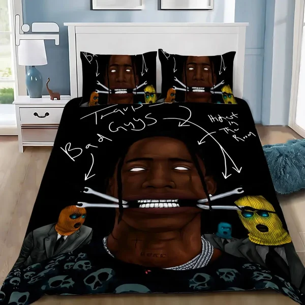 World-Class Travis Scott Jack Duvet Cover Detailed
