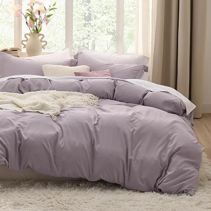 Carefully Designed Bedsure Dusty Purple Duvet Cover Twin Twin XL Size – 2 Pieces Prewashed Polyester Extra Soft Bedding Set Includes 1 Twin Duvet Cover 68 39 39 x90 39 39 with Zipper Closure amp 1 Pillow Sham No Comforter Healthy