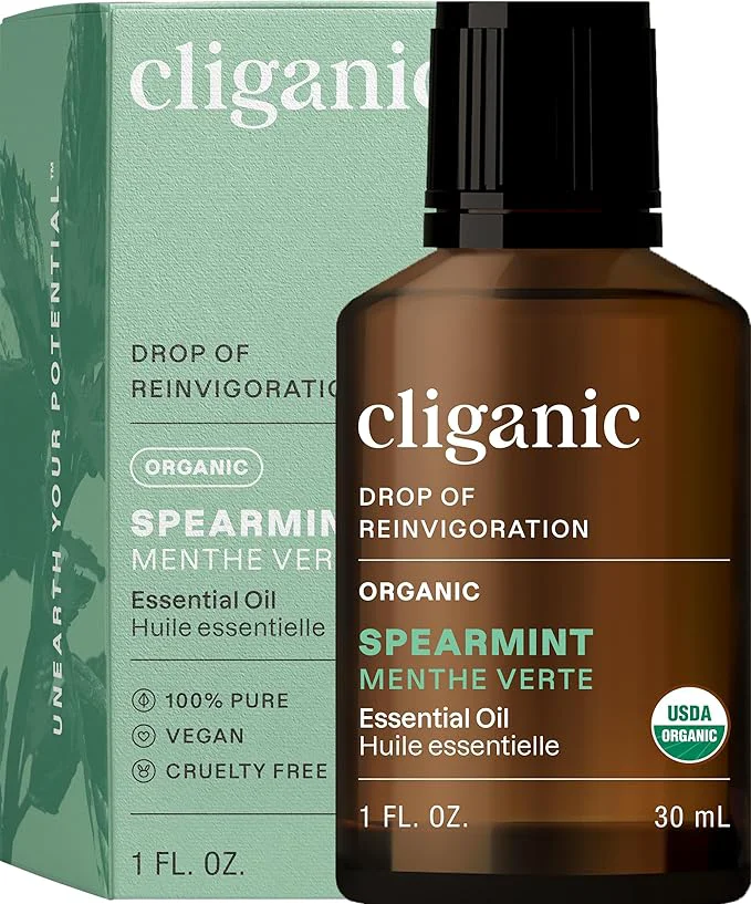 Genuine Cliganic Organic Spearmint Essential Oil 1oz Consistent
