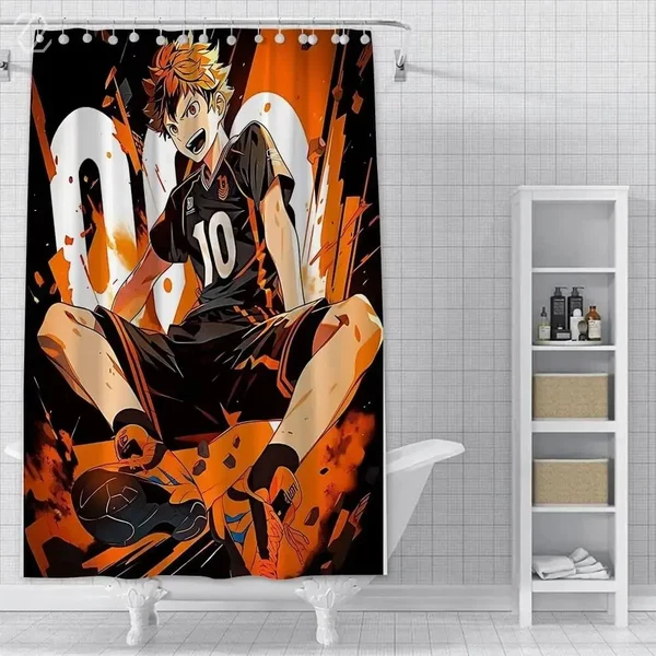 Premium Material Shoyo Hinata 3D Shower Curtain Elite