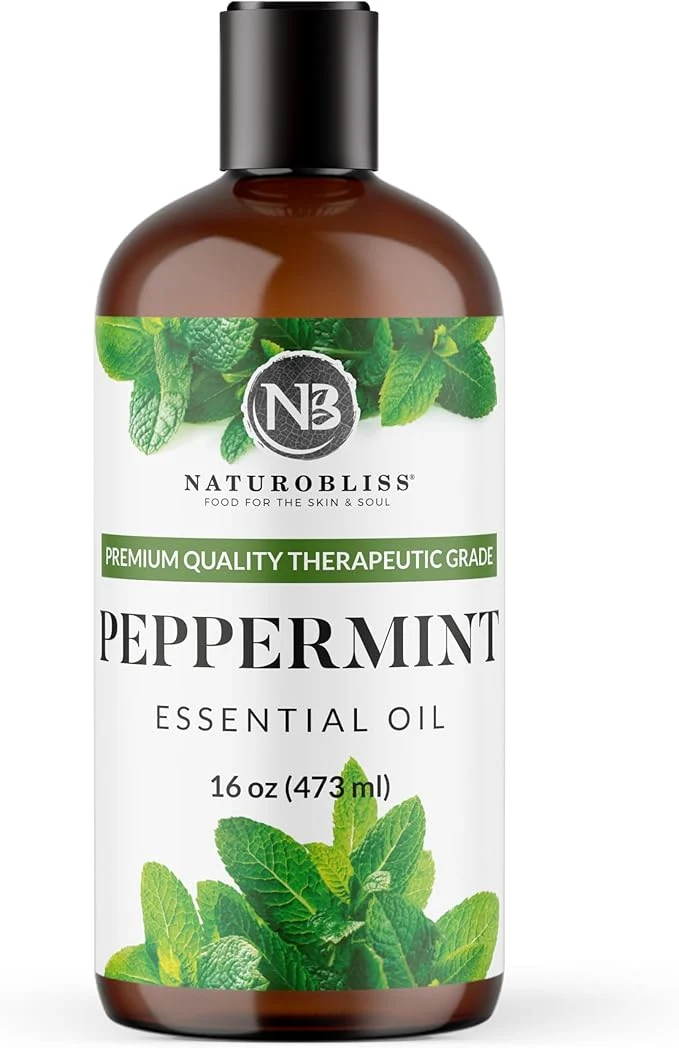 Refined NaturoBliss Peppermint Essential Oil Pure and Natural Therapeutic Grade Excellent