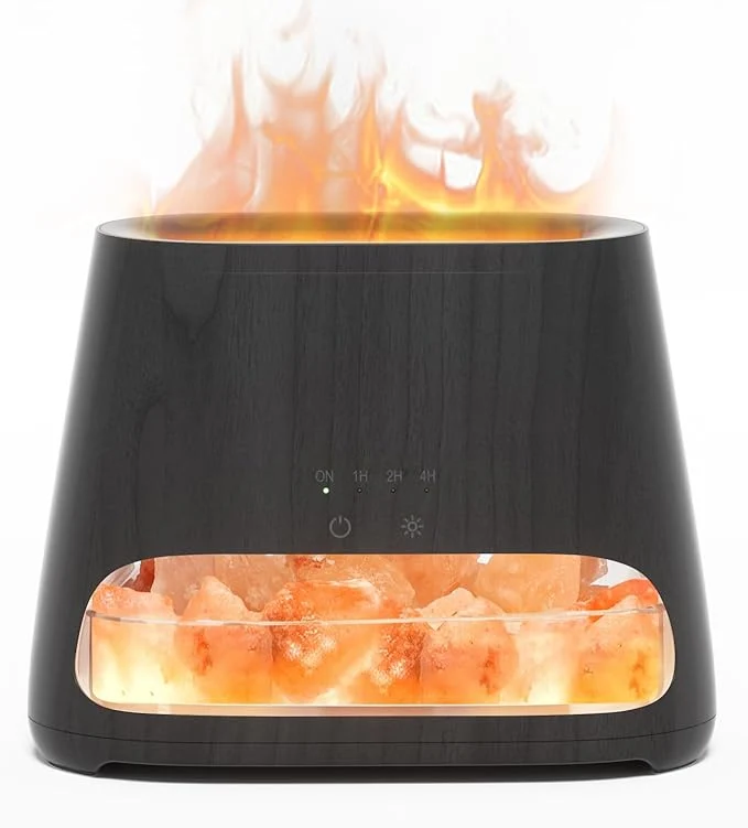 First-Class SALKING 2-in-1 Himalayan Salt Lamp Ultrasonic Essential Oil Diffuser High-Quality