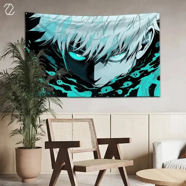 Smooth Jujutsu Kaisen Satoru Gojo Aesthetic Tapestry Superior