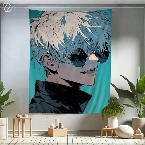 Eco-Friendly Jujutsu Kaisen Gojo Anime Banner High-Grade