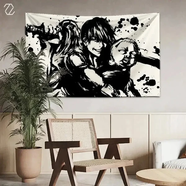 Fine Crafted Toji Fushiguro Wall Tapestry Powerful