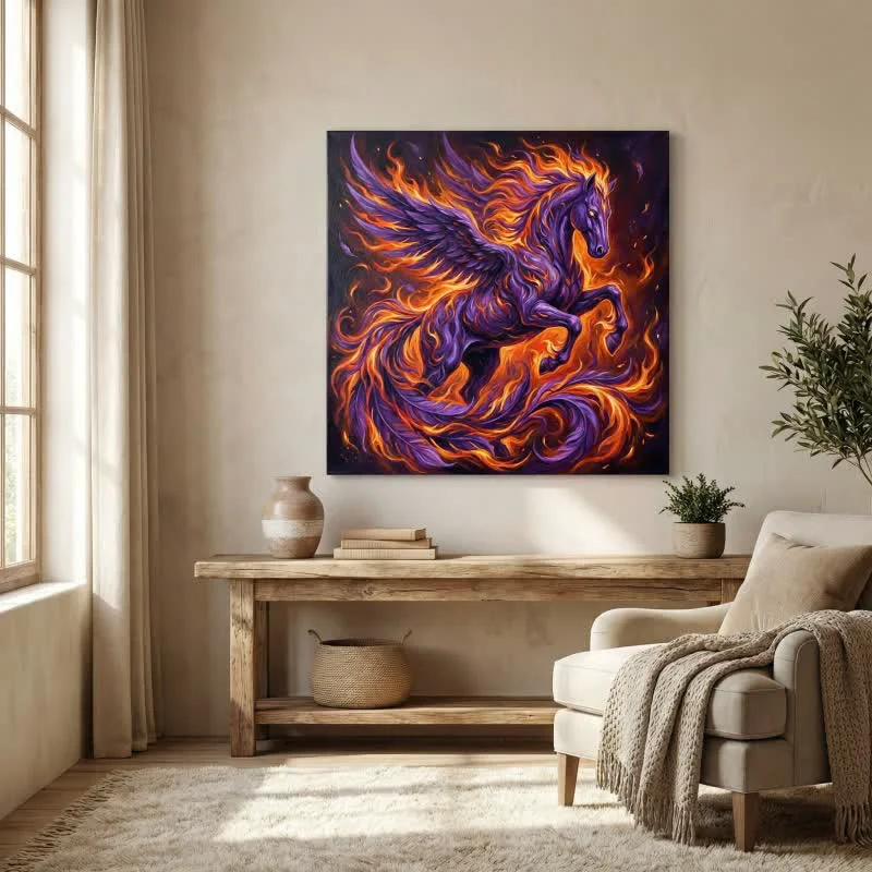 Consistent Ownkoti Majestic Pegasus 3D Effect Decorative Wall Art Elegant