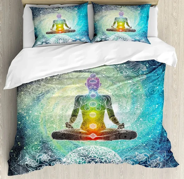 Premium 3D Yoga Mandala Quilt Cover Dependable